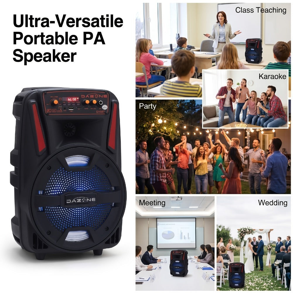 Portable PA Speaker, Remote Control, Wireless, Indoor/Outdoor for Parties and Karaoke detail image - detail view 10