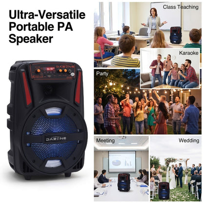 Portable PA Speaker, Remote Control, Wireless, Indoor/Outdoor for Parties and Karaoke detail image - detail view 10