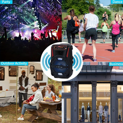 Portable PA Speaker, Remote Control, Wireless, Indoor/Outdoor for Parties and Karaoke detail image - detail view 11