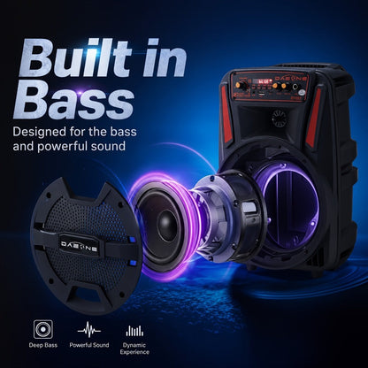 Portable PA Speaker, Remote Control, Wireless, Indoor/Outdoor for Parties and Karaoke detail image - detail view 4