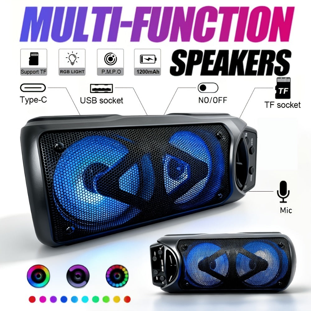 Portable PA Speaker, RGB, Wireless, Easter/Mother, Day for Parties and Karaoke detail image - detail view 3