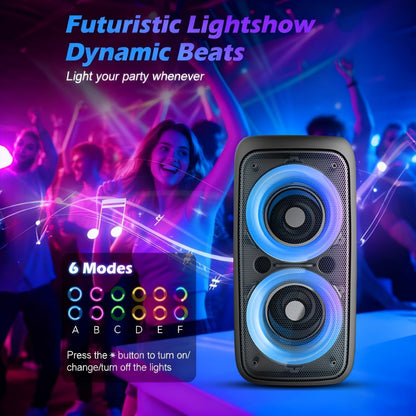 Portable PA Speaker, Sleek Compact, Wireless, USB, Karaoke, Sleek for Parties and Karaoke detail image - detail view 5