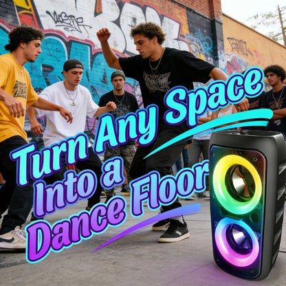 Portable PA Speaker, Sleek Compact, Wireless, USB, Karaoke, Sleek for Parties and Karaoke detail image - detail view 6