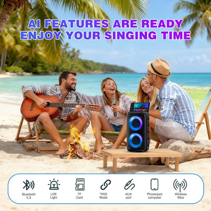 Portable PA Speaker, Sleek Compact, Wireless, USB, Karaoke, Sleek for Parties and Karaoke detail image - detail view 7