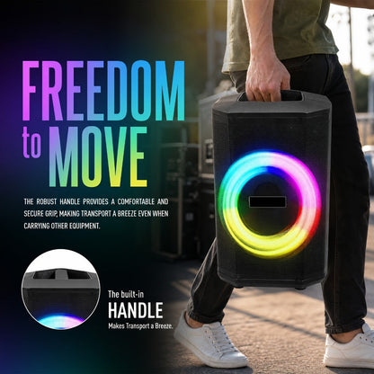 Portable PA Speaker, Sound Activated, Remote Control, Wireless for Parties and Karaoke detail image - detail view 12