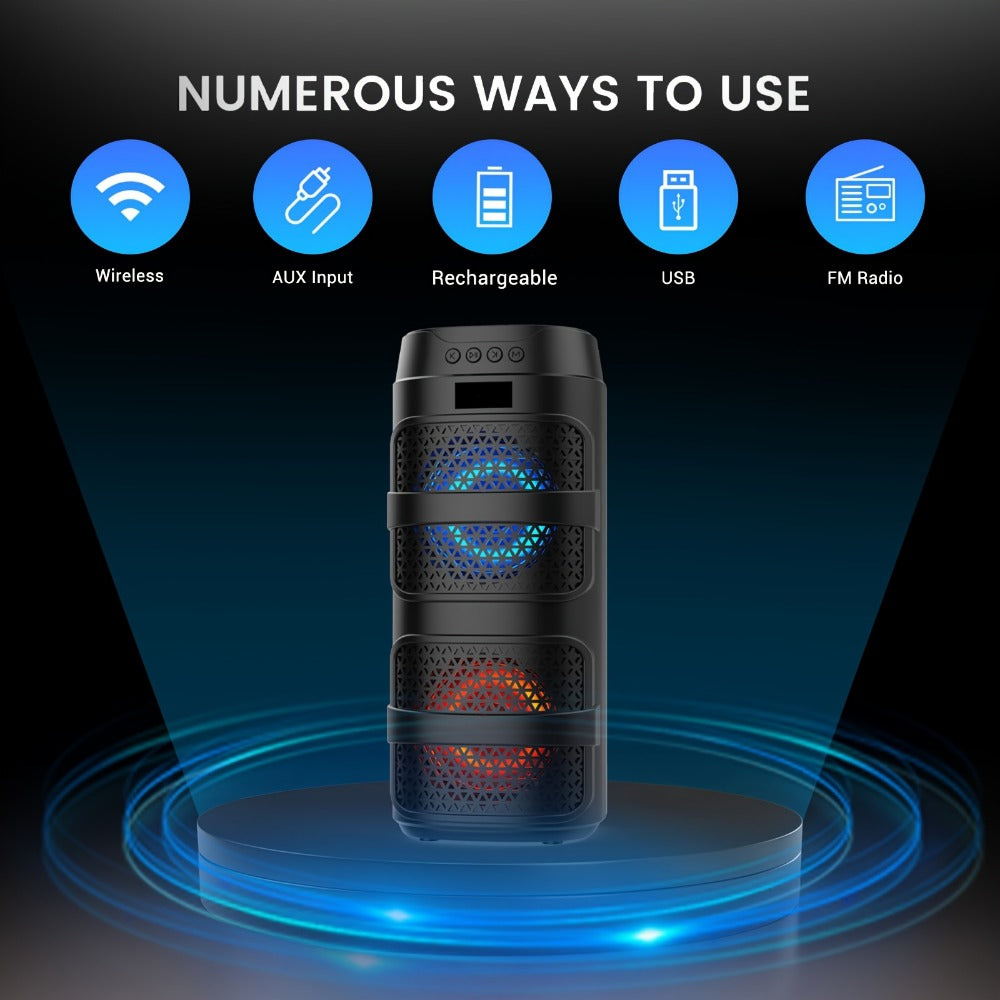 Portable PA Speaker, Stereo, Wireless, USB, 3000Watts, Speakers for Parties and Karaoke detail image - detail view 11