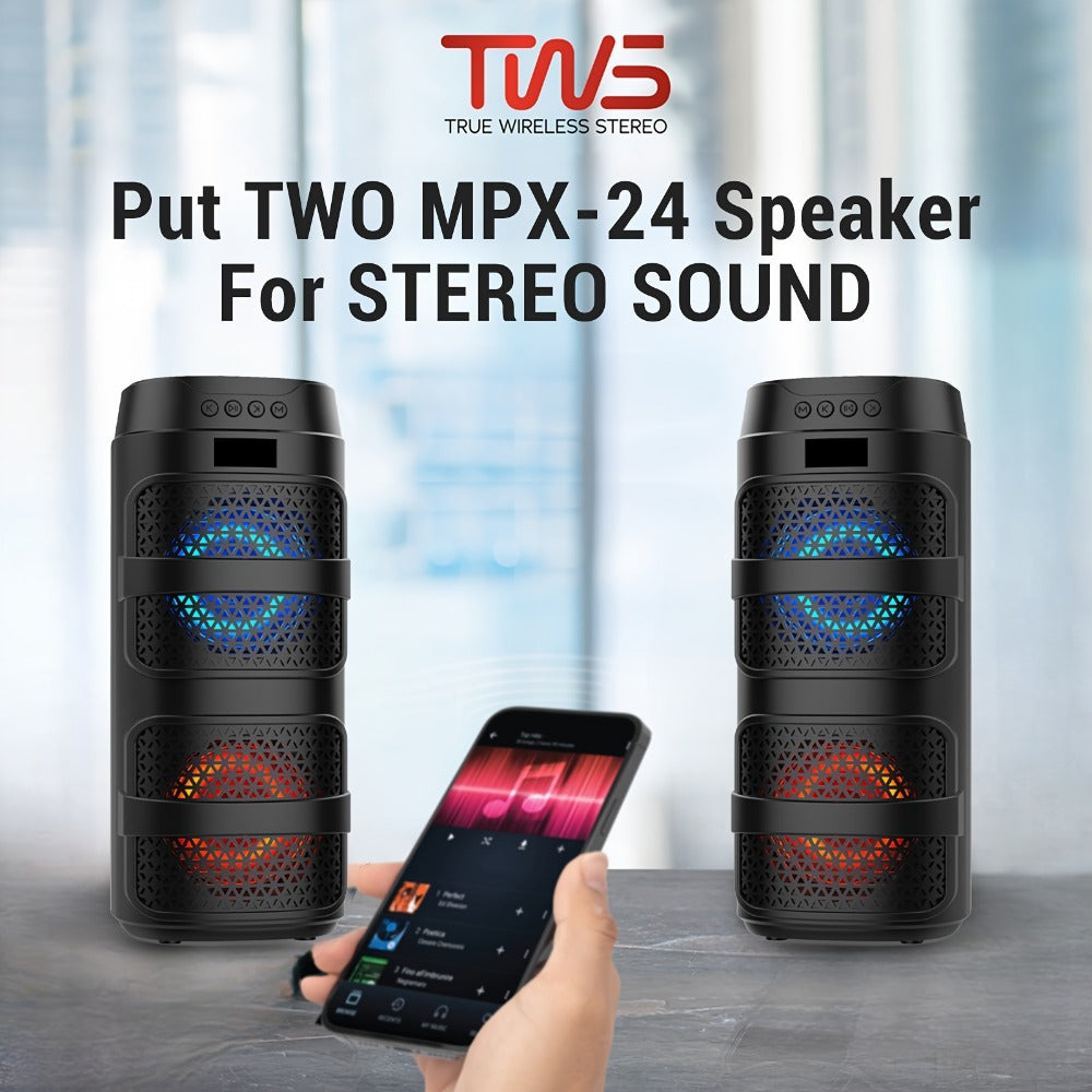 Portable PA Speaker, Stereo, Wireless, USB, 3000Watts, Speakers for Parties and Karaoke detail image - detail view 12