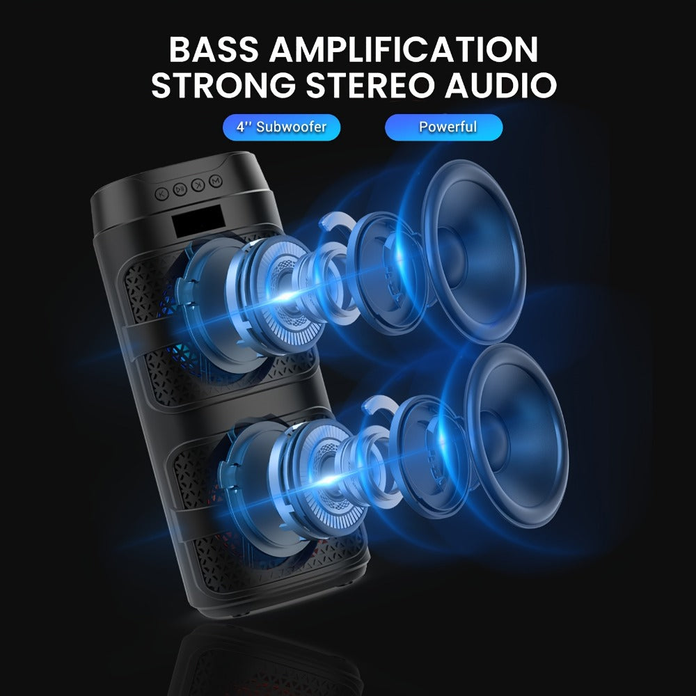 Portable PA Speaker, Stereo, Wireless, USB, 3000Watts, Speakers for Parties and Karaoke detail image - detail view 7
