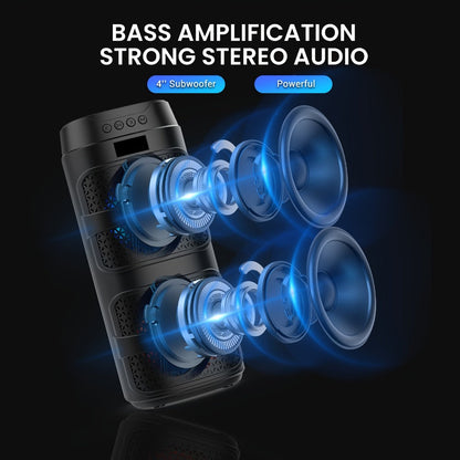 Portable PA Speaker, Stereo, Wireless, USB, 3000Watts, Speakers for Parties and Karaoke detail image - detail view 7