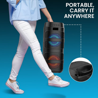 Portable PA Speaker, Stereo, Wireless, USB, 3000Watts, Speakers for Parties and Karaoke detail image - detail view 8