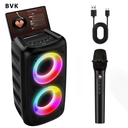Portable PA Speaker, Upgraded MOS-1265-1 Wireless, RGB, Wireless, MOS-1265, Enhanced detail image