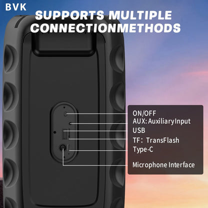 Portable PA Speaker, Upgraded MOS-1265-1 Wireless, RGB, Wireless, MOS-1265, Enhanced detail image - detail view 7