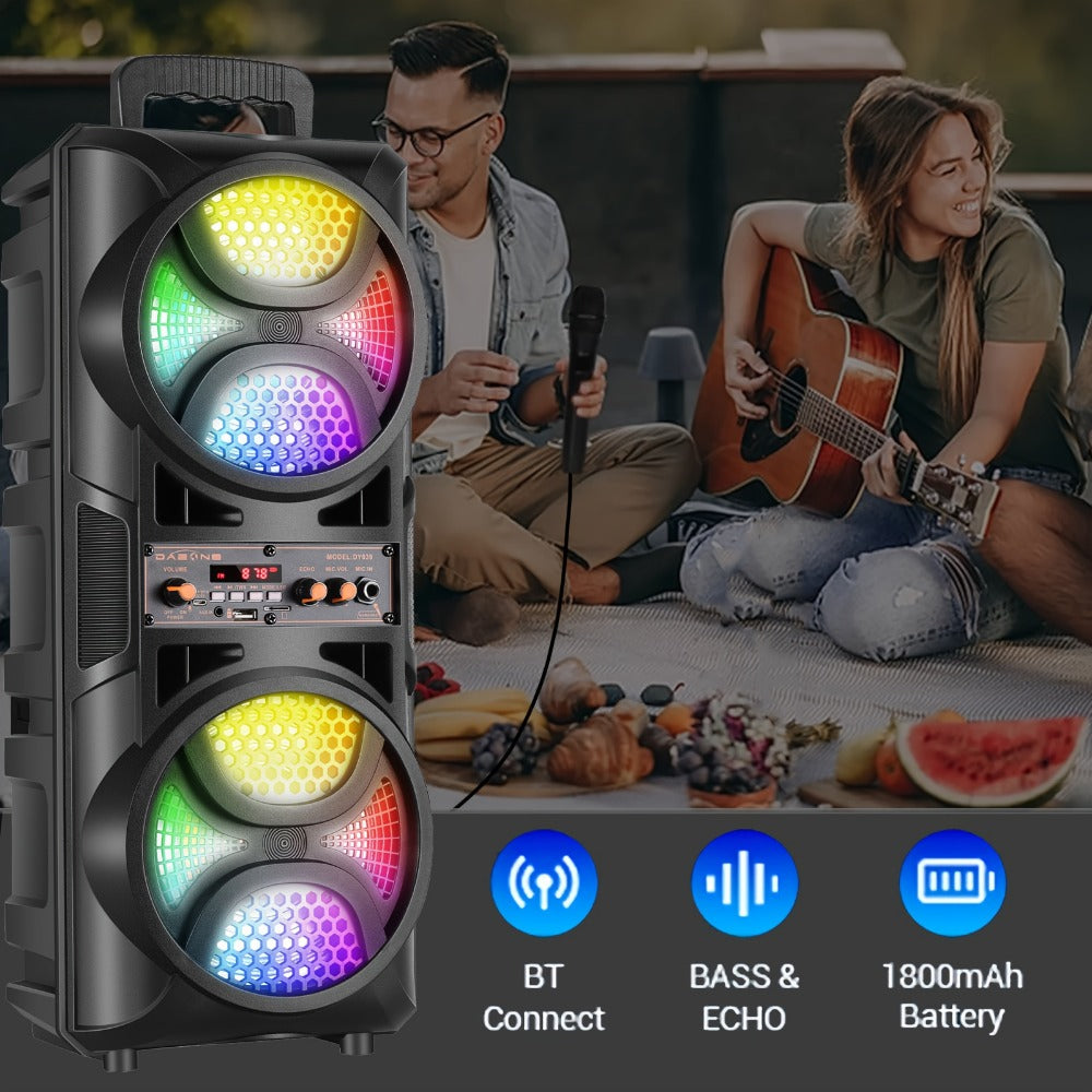 Portable PA Speaker, USB, Wireless, 2500W, System for Parties and Karaoke detail image - detail view 4