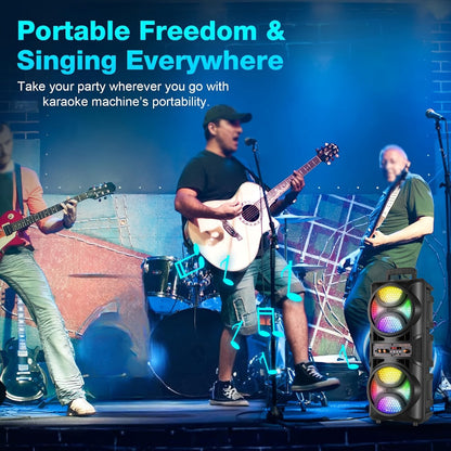 Portable PA Speaker, USB, Wireless, 2500W, System for Parties and Karaoke detail image - detail view 7