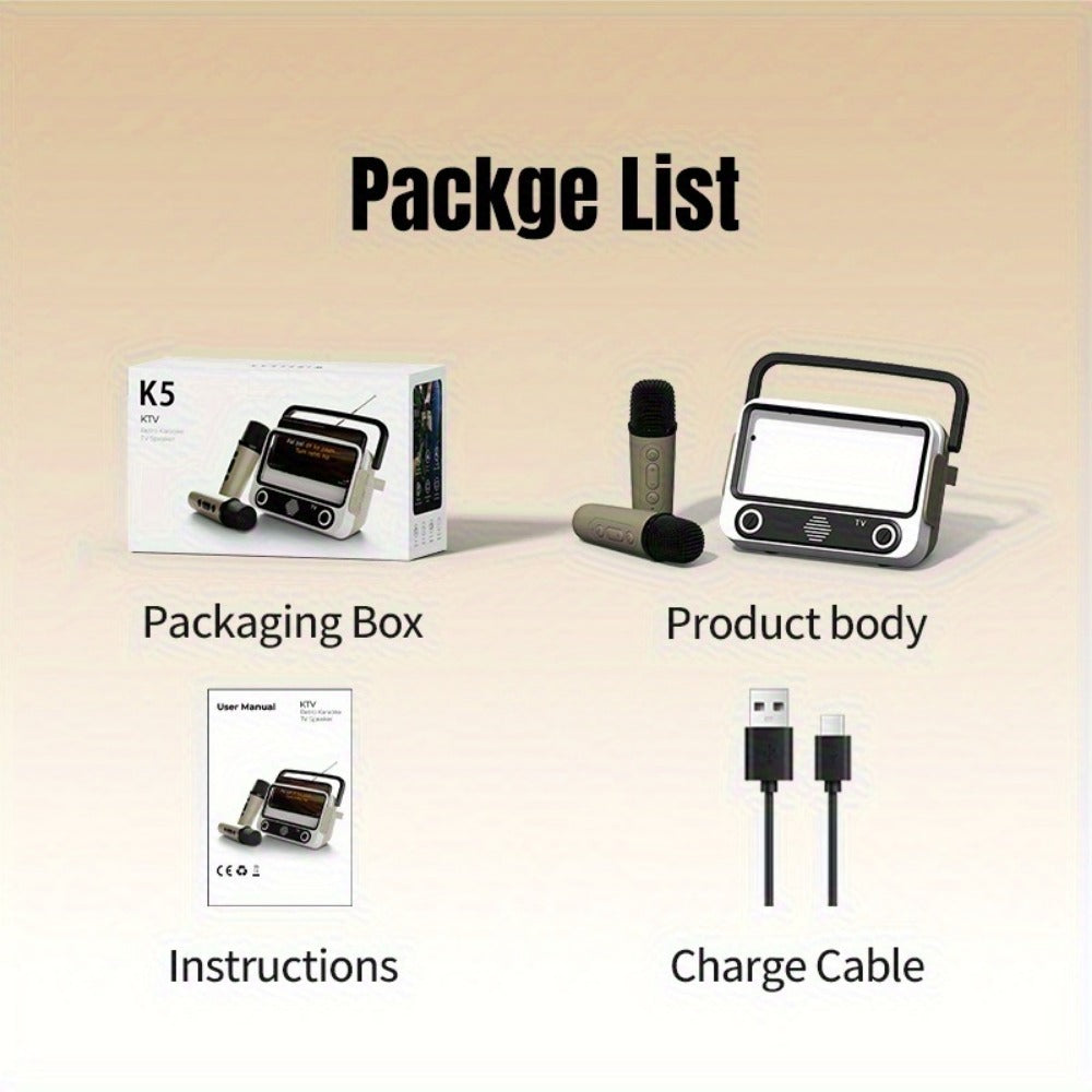 Portable PA Speaker, White, Wireless, USB-C, Karaoke, Machine for Parties and Karaoke detail image - detail view 6