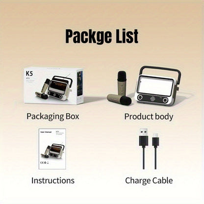 Portable PA Speaker, White, Wireless, USB-C, Karaoke, Machine for Parties and Karaoke detail image - detail view 6