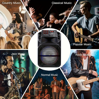 Portable PA Speaker, Wireless, Portable, 5000W, Subwoofer for Parties and Karaoke detail image - detail view 10