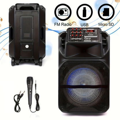 Portable PA Speaker, Wireless, Portable, 5000W, Subwoofer for Parties and Karaoke detail image - detail view 3