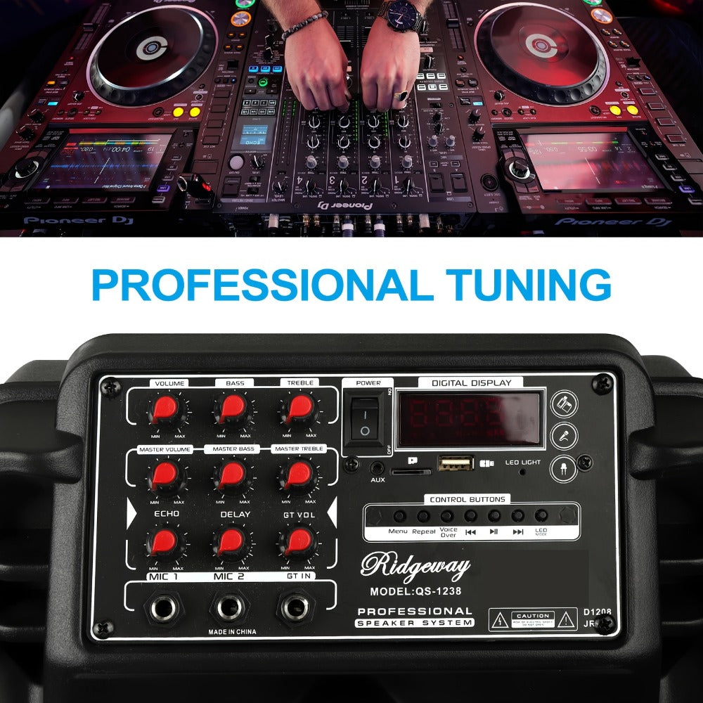 Portable PA Speaker, Wireless, Portable, 5000W, Subwoofer for Parties and Karaoke detail image - detail view 7