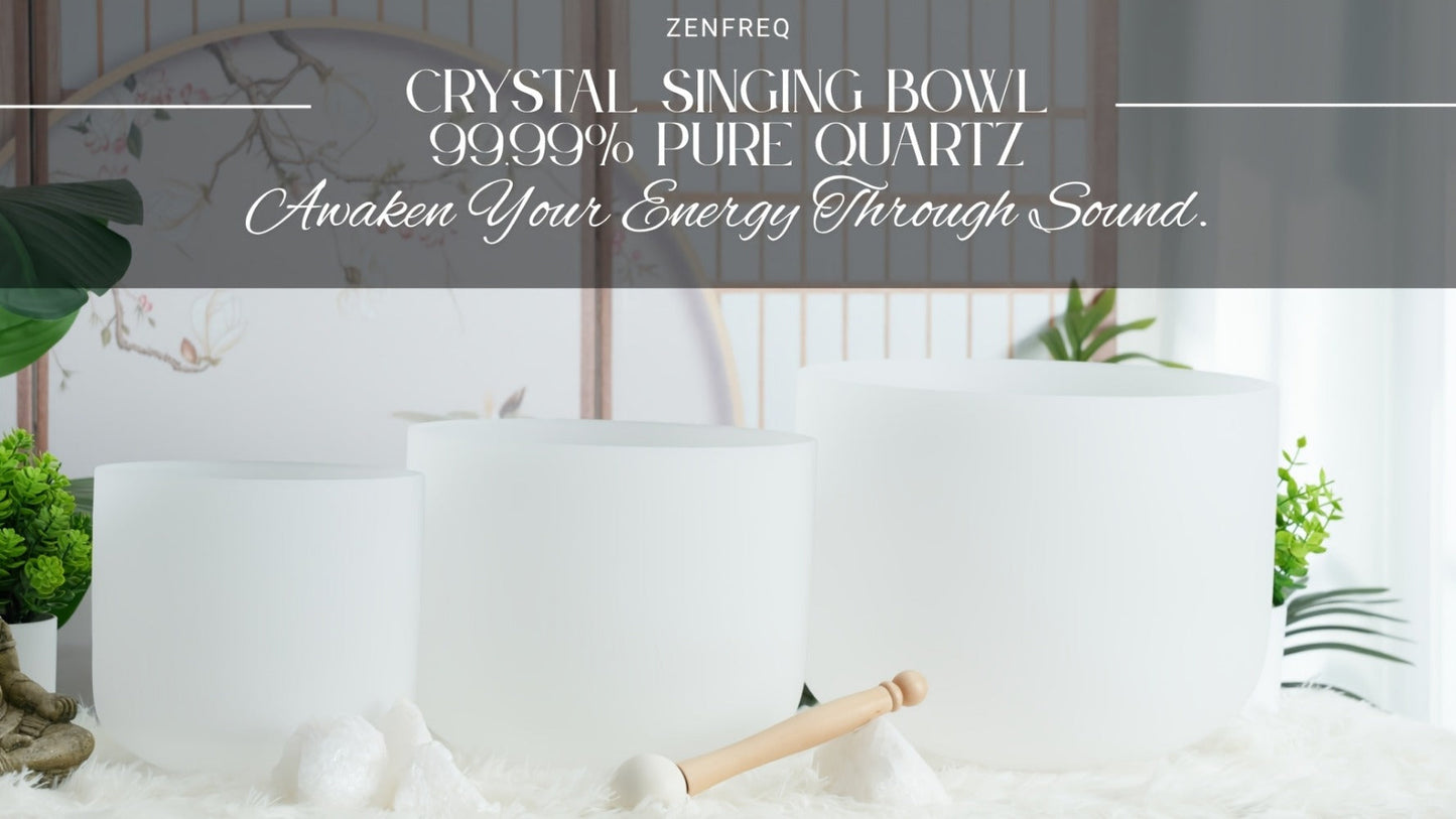 Quartz Crystal Singing Bowl Set, 7 to 11-Inch Three-Bowl Set with Case detail image - detail view 12