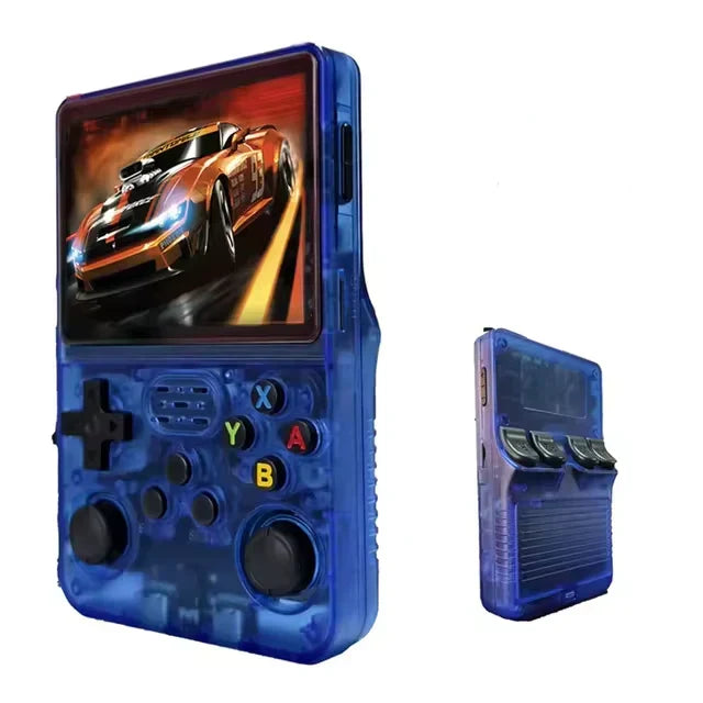 R36S Handheld Game Console – 3.5" IPS RK3326 Retro Emulator 20+ Systems 64GB 128GB Plug and Play 6hr Battery 18 Colors PS1 NES SNES GBA N64 SEGA