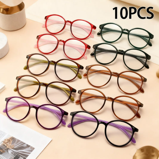 Reading Glasses - 10 Pack Bulk Multicolor Men Women High Magnification +1.00 to +4.00 - main product view