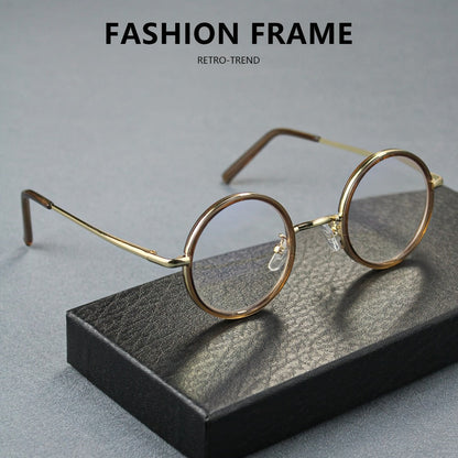 Reading Glasses - 2 Pack Metal Round Frame Spring Hinge for Men Women Lightweight Stylish - product detail view 8