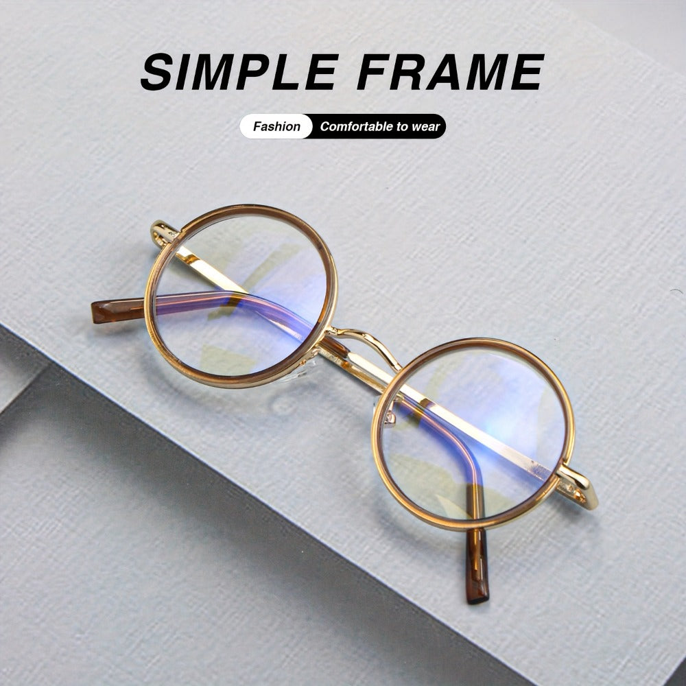 Reading Glasses - 2 Pack Metal Round Frame Spring Hinge for Men Women Lightweight Stylish - product detail view 11