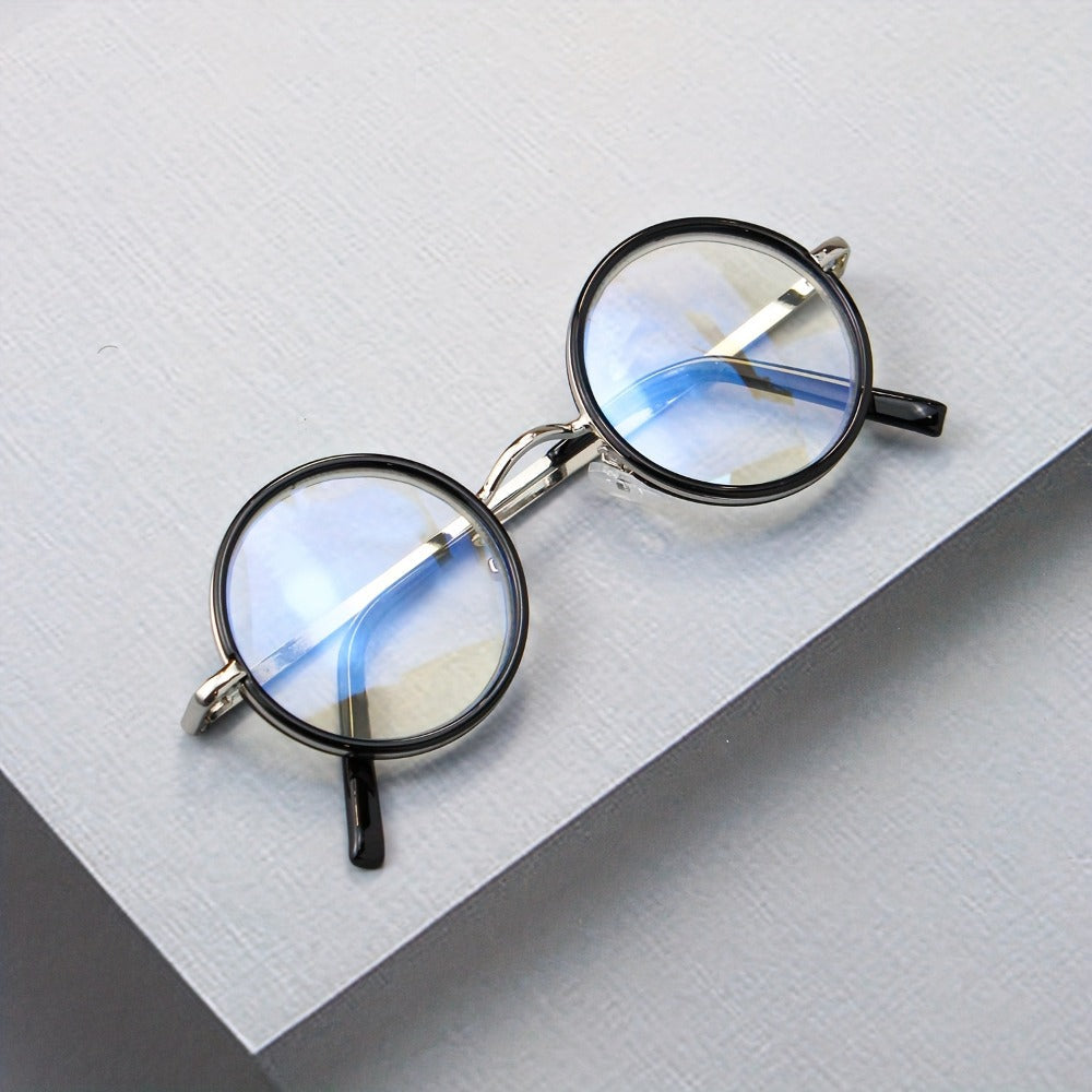Reading Glasses - 2 Pack Metal Round Frame Spring Hinge for Men Women Lightweight Stylish - product detail view 12