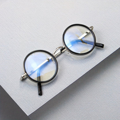 Reading Glasses - 2 Pack Metal Round Frame Spring Hinge for Men Women Lightweight Stylish - product detail view 12