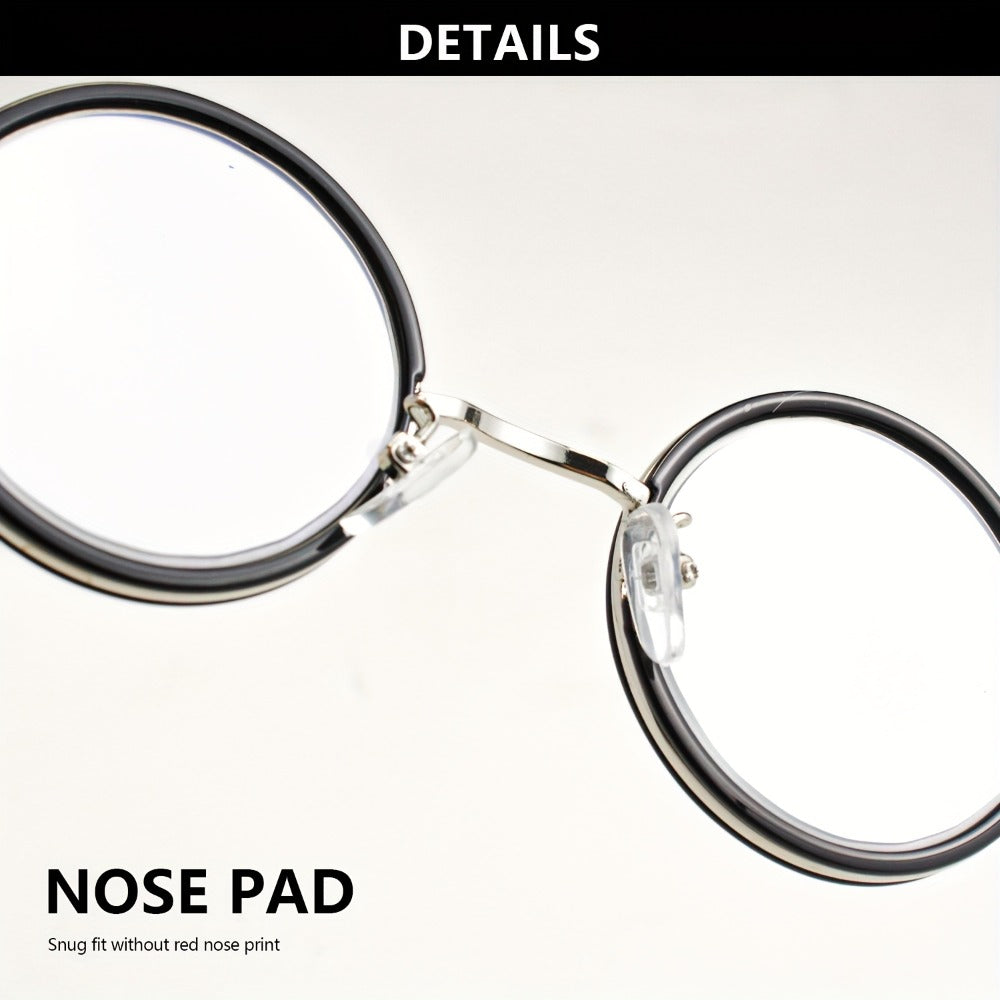 Reading Glasses - 2 Pack Metal Round Frame Spring Hinge for Men Women Lightweight Stylish - product detail view 14