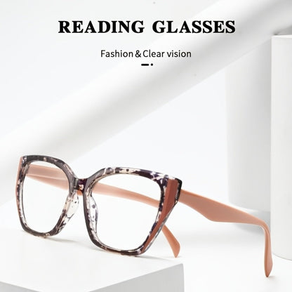 Reading Glasses - 2 Pack Pink Oversized Women Romantic Retro PC Frame HD Lenses Spring - product detail view 5