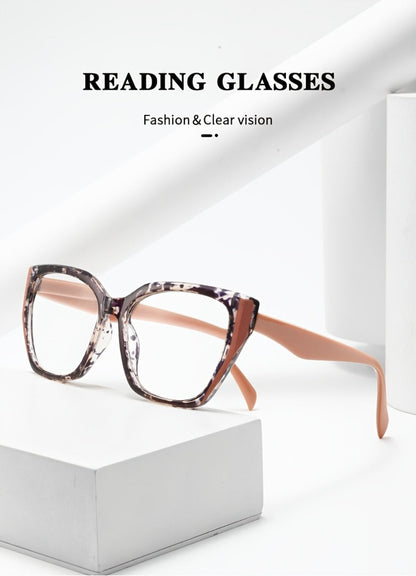 Reading Glasses - 2 Pack Pink Oversized Women Romantic Retro PC Frame HD Lenses Spring - product detail view 7