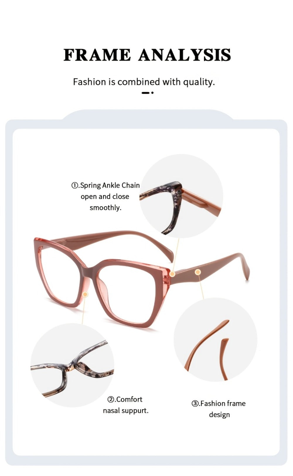 Reading Glasses - 2 Pack Pink Oversized Women Romantic Retro PC Frame HD Lenses Spring - product detail view 8