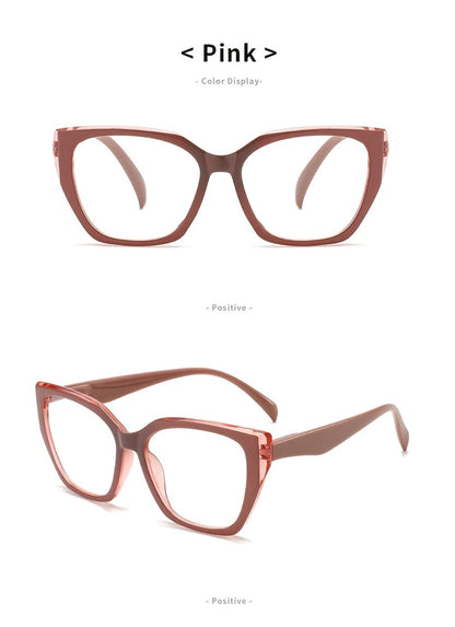 Reading Glasses - 2 Pack Pink Oversized Women Romantic Retro PC Frame HD Lenses Spring - product detail view 9