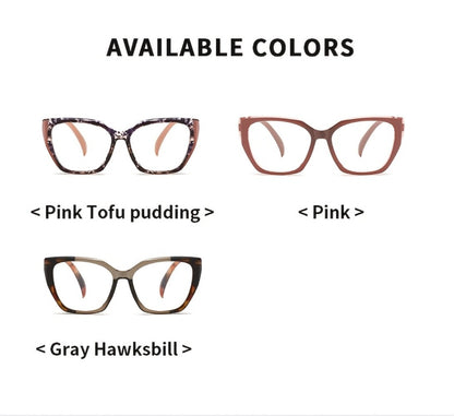 Reading Glasses - 2 Pack Pink Oversized Women Romantic Retro PC Frame HD Lenses Spring - product detail view 11