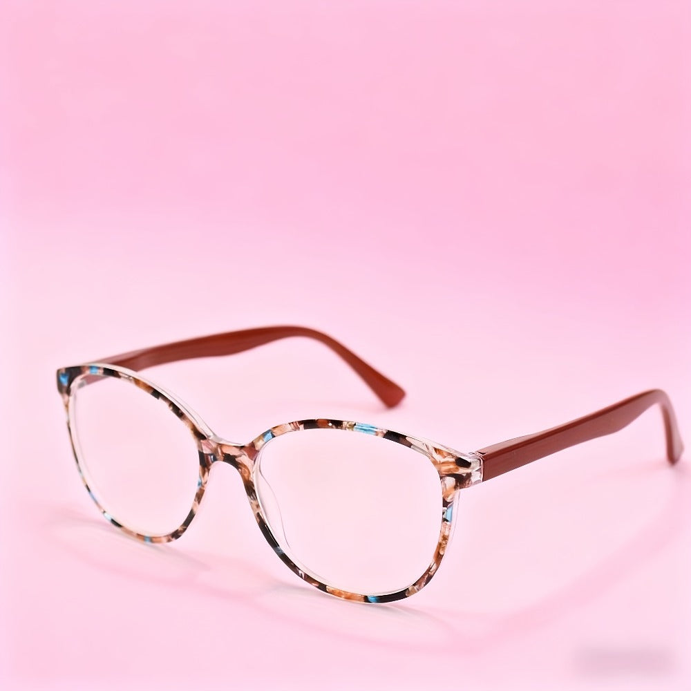 Reading Glasses - Women 3 Pack Flower Pattern Oval Frame +1.00 to +4.00 Multicolor Stylish - product detail view 4
