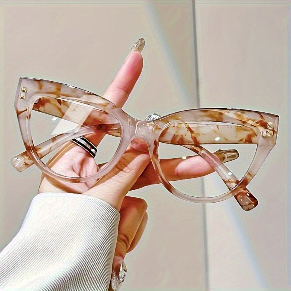Reading Glasses - 3 Pack for Women Metal Hinge Minimalist Color Block Presbyopia Frames - product detail view 6