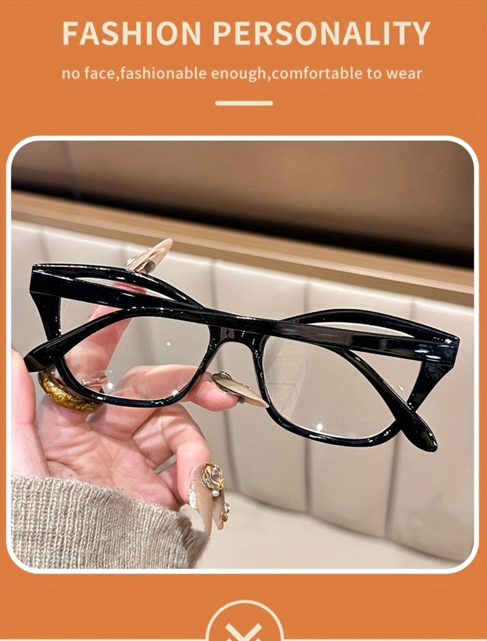 Reading Glasses - 4 Pack Cat Eye Anti Blue Light, Retractable Spring Temple Metal Hinge - product detail view 13