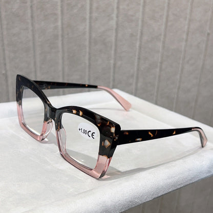 Reading Glasses - 4 Pack Cat Eye Oversized Frames for Men & Women Sturdy Spring Hinges - product detail view 11