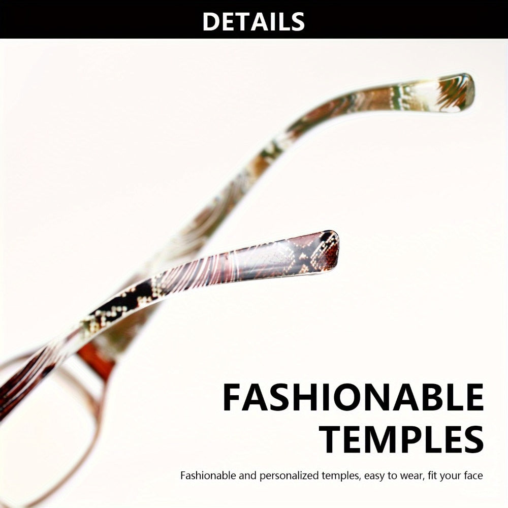 Reading Glasses - 4 Pairs Multicolor Rectangular Frame Presbyopia Readers Men Women +1.0 to - product detail view 9
