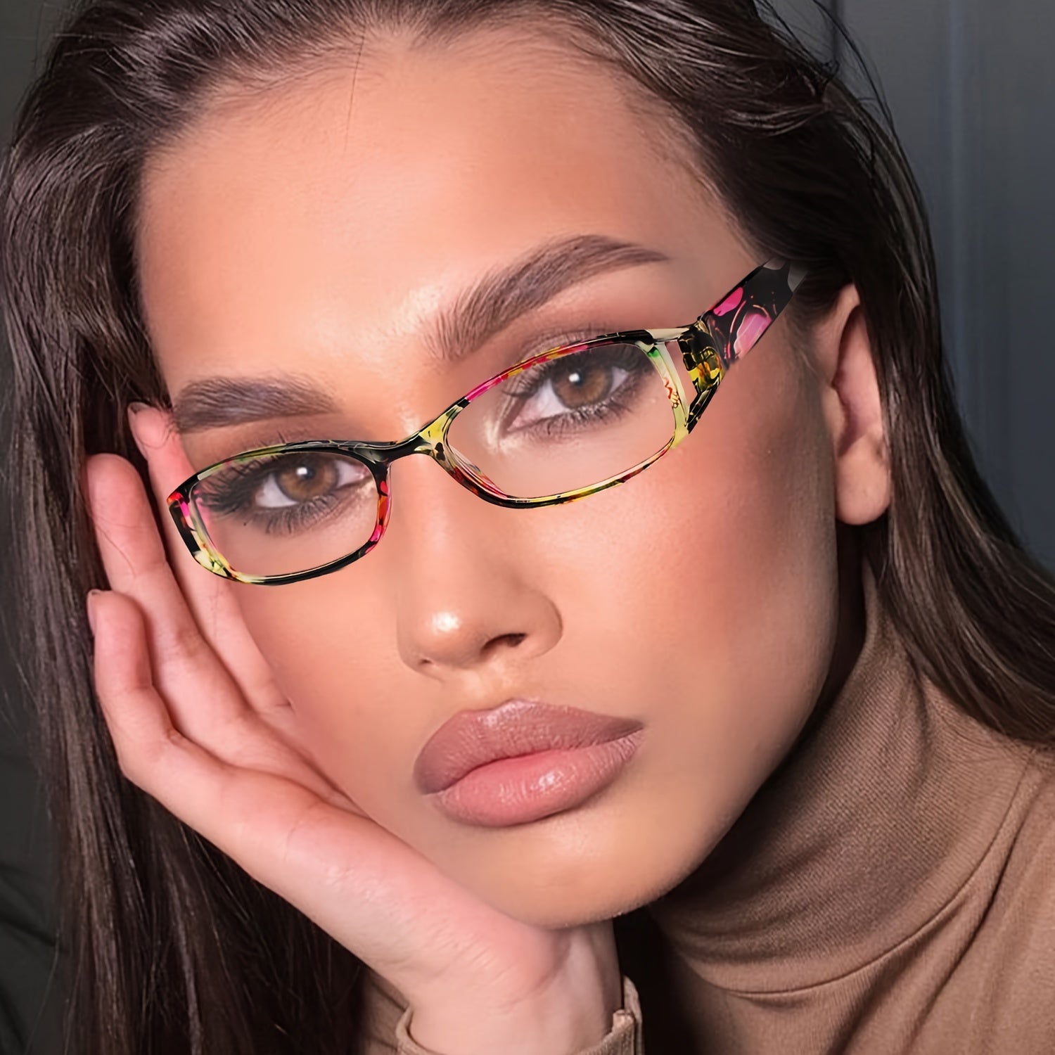 Reading Glasses - Women 5 Pack Fashion Hollow Graffiti Print Small Frame Readers +1.00 to - product detail view 3
