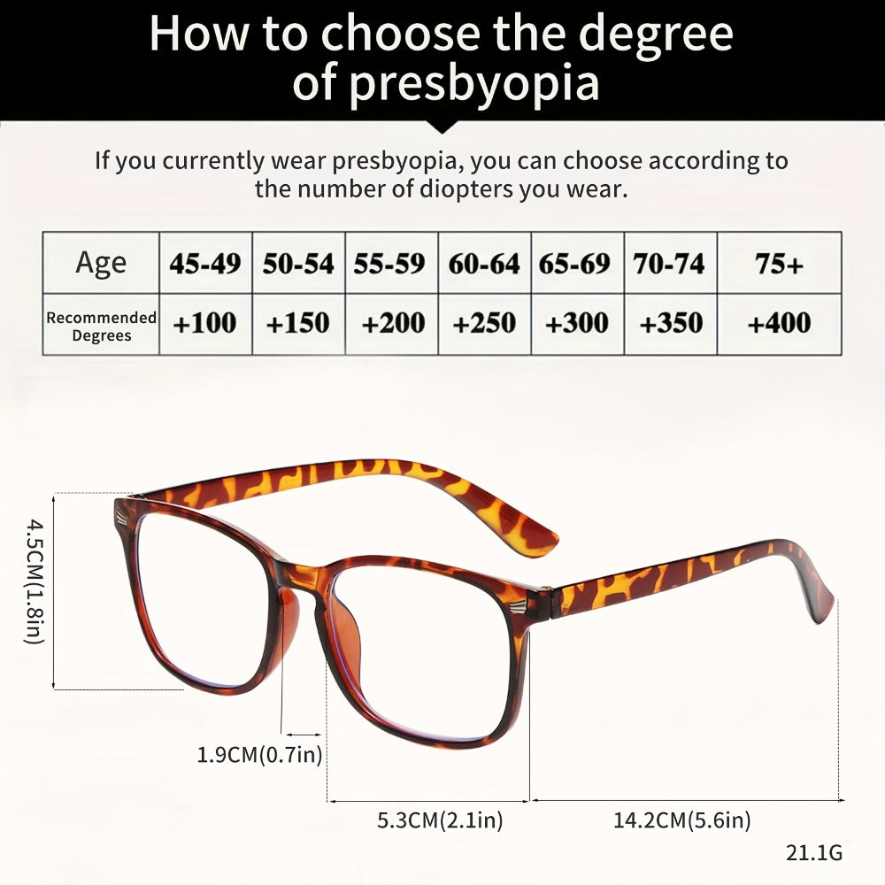 Reading Glasses - 6 Pack Oval Full Frame Anti-Glare PC Lenses Minimalist Fashion Readers - product detail view 4