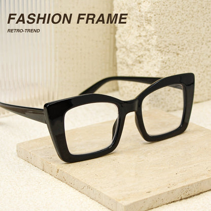Reading Glasses - Women 7 Pack Large Square Frame Spring Hinges Vintage Print PC Readers - product detail view 9