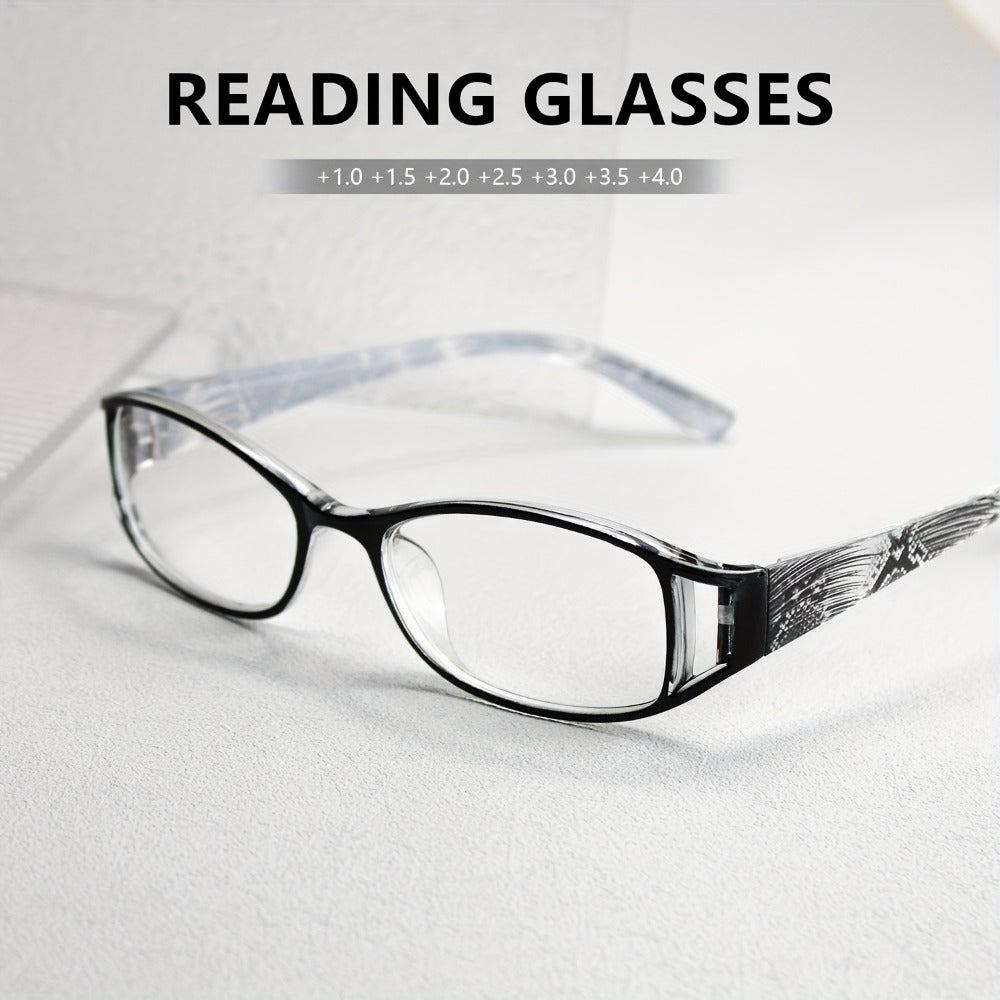 Reading Glasses - 8 Pack Men Women Color Striped Fashion Readers Bulk Value Set Black Purple - product detail view 7