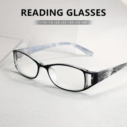 Reading Glasses - 8 Pack Men Women Color Striped Fashion Readers Bulk Value Set Black Purple - product detail view 7