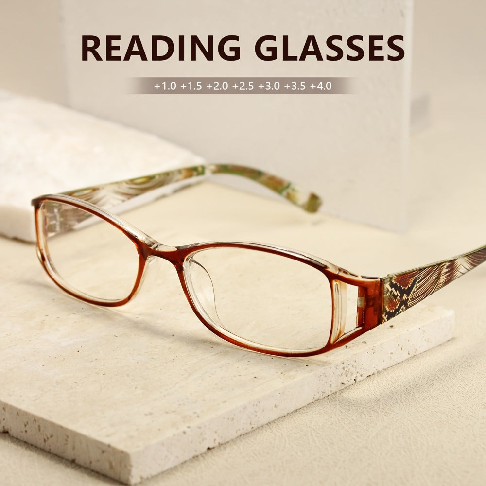 Reading Glasses - 8 Pack Men Women Color Striped Fashion Readers Bulk Value Set Black Purple - product detail view 8