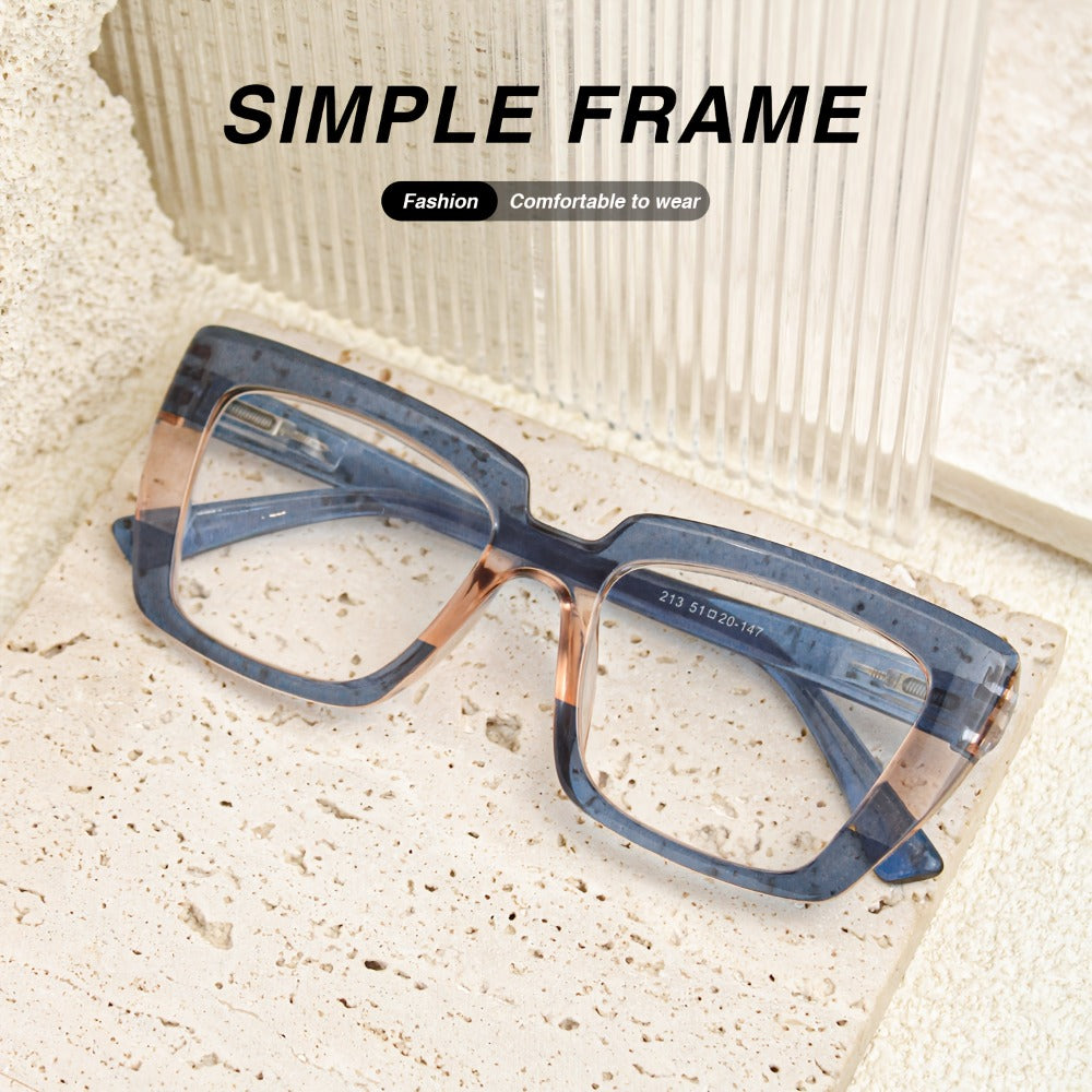 Reading Glasses - 8 Pack for Women Retro Print Color Clash Rectangular Spring Hinge Fashion - product detail view 10