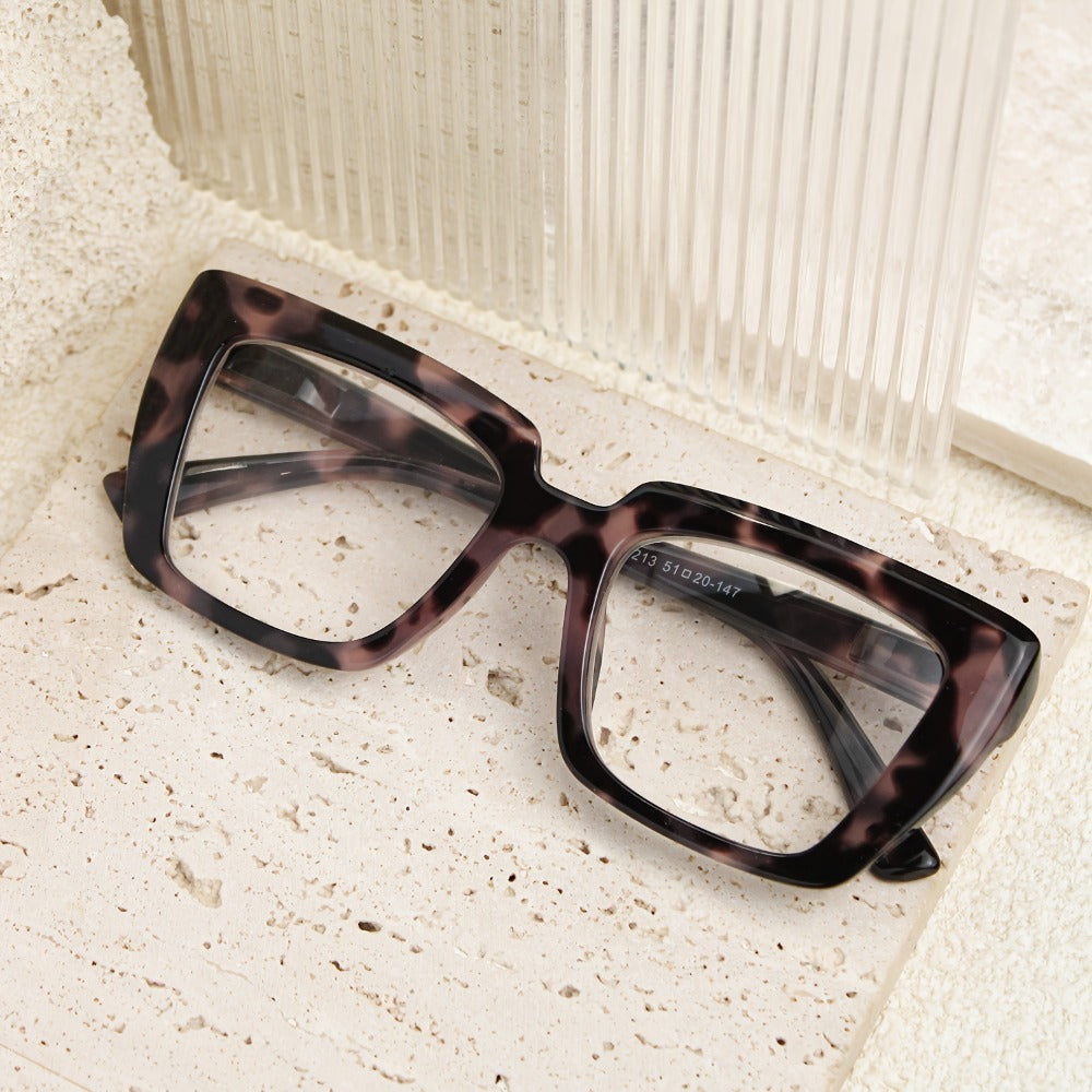 Reading Glasses - 8 Pack for Women Retro Print Color Clash Rectangular Spring Hinge Fashion - product detail view 11