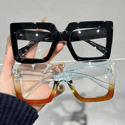 Reading Glasses - Anti Blue Light 2 Pairs Rectangular Large Frame UV Protection Computer - product detail view 4